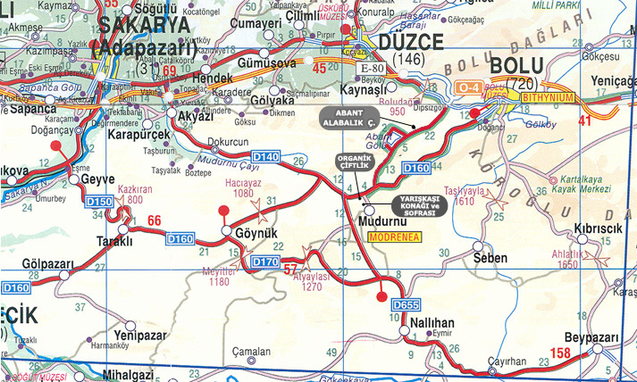 Image result for bolu abant haritası