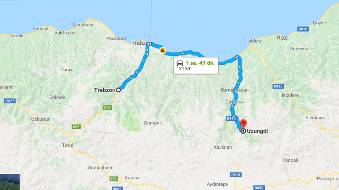 Trabzon'dan Uzungöl'e Nasıl Gidilir?