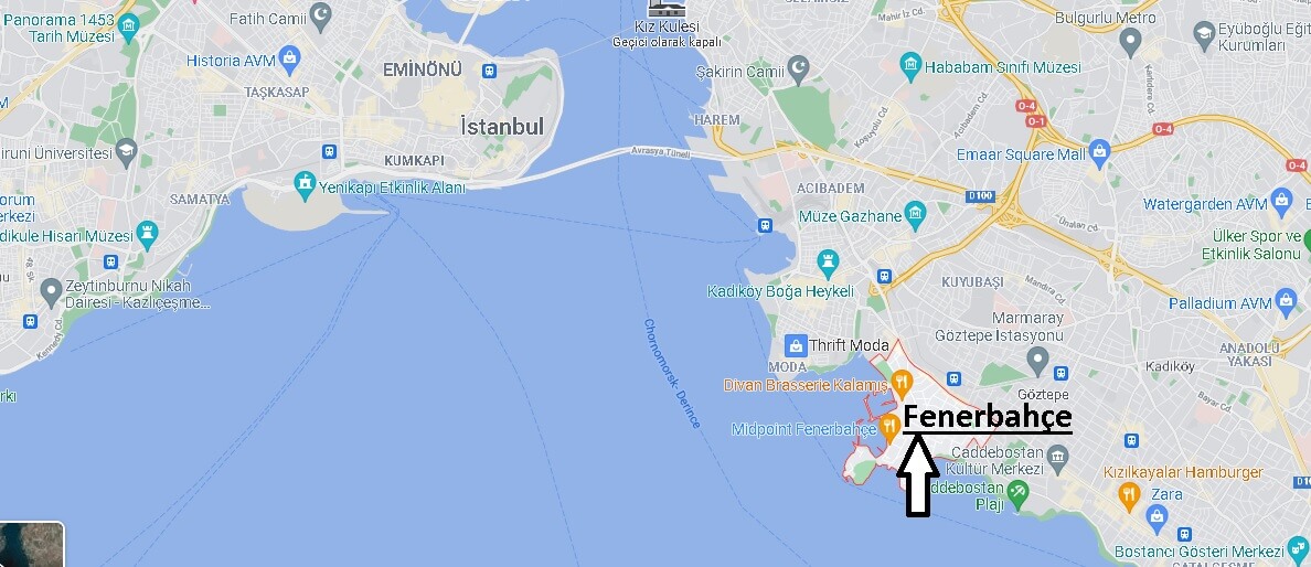 Fenerbahçe Nerede, Nereye Bağlı, Nasıl Gidilir