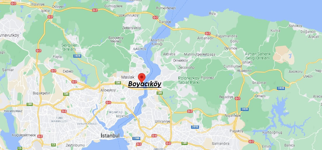 Boyacıköy (Sarıyer) Nerede, Nereye Bağlı, Nasıl Gidilir