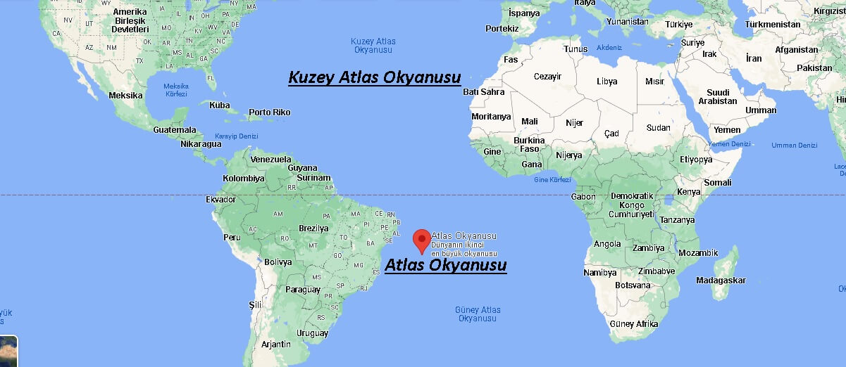Atlas Okyanusu Nerede, Hangi Kıtada-Bölgede-Kaç Km