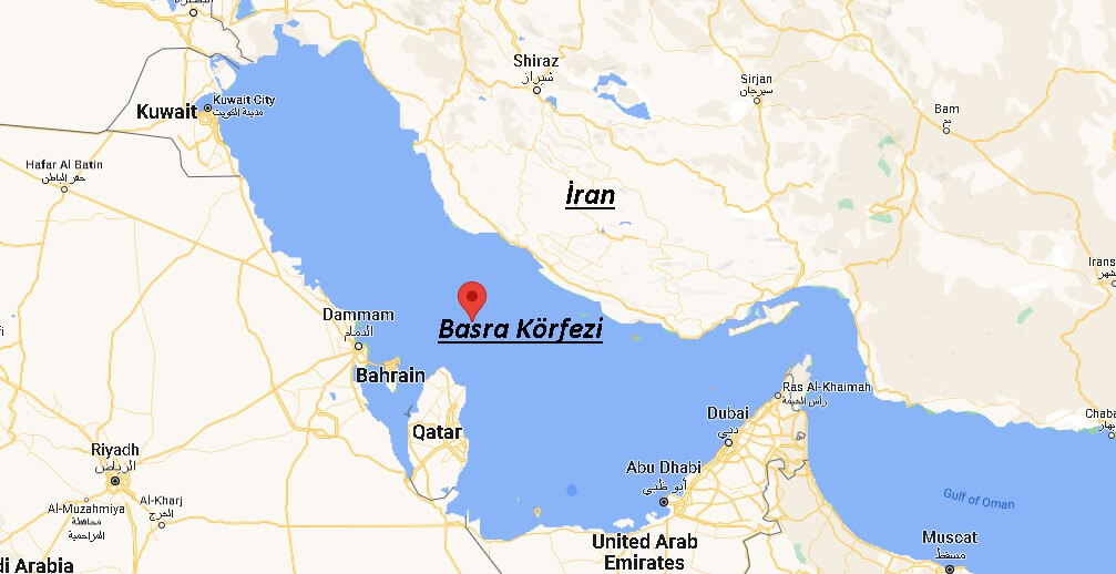 Basra Körfezi Ülkeleri, Harita