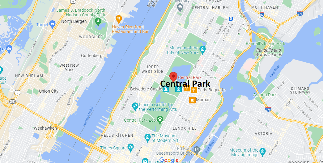 Central Park Nerede, Hakkında Bilgi
