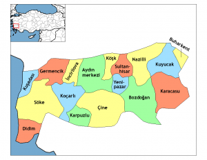 Köşk Aydın Haritası