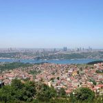 Çamlıca Tepesinde İstanbul şehrine bakış