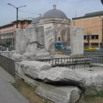 Theodosius Forumunun, Beyazıt Meydanındaki kalıntıları.