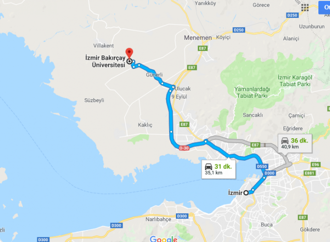 Bakırçay Üniversitesi Nerede, Nasıl Gidilir?