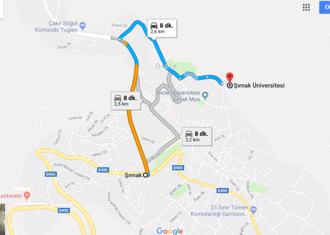 Şırnak Üniversitesi Nerede, Nasıl Gidilir?