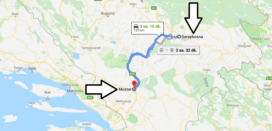 Saraybosna Mostar Arası Nasıl Gidilir, Otobüs ve Tren Seferleri