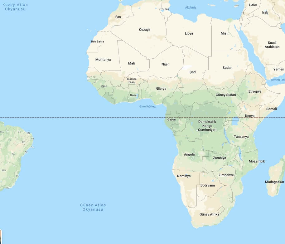 Afrika Nerede, Afrika Ülkeleri ve Haritası