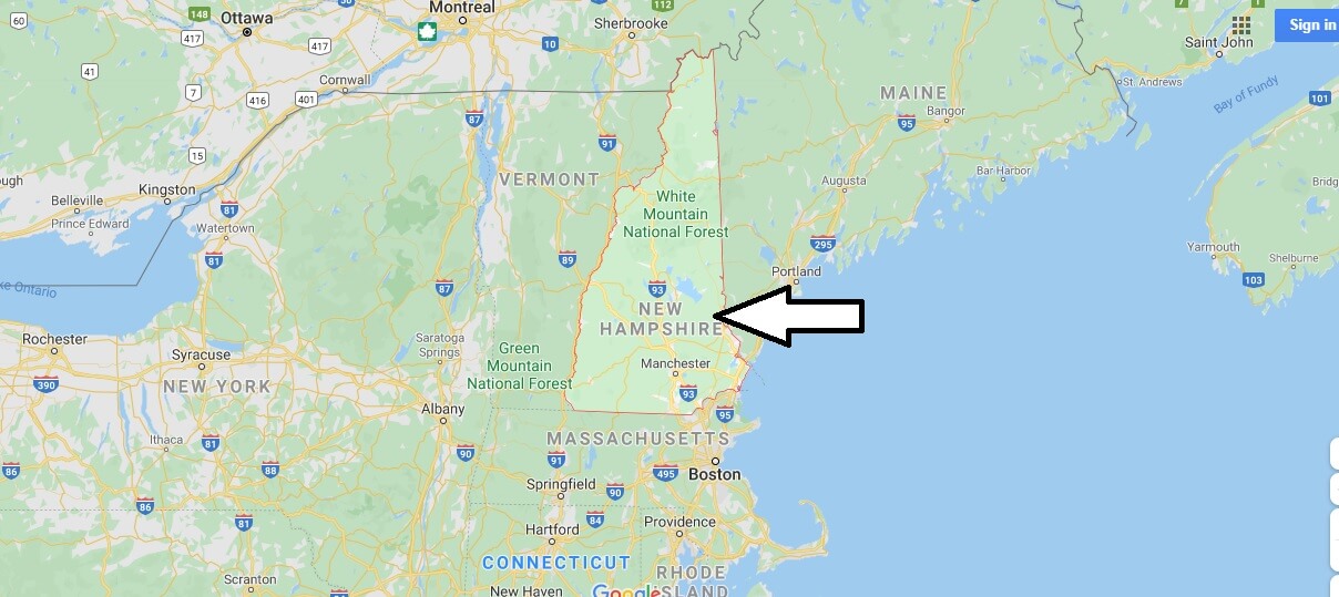New Hampshire Nerede, Hangi Ülkede?