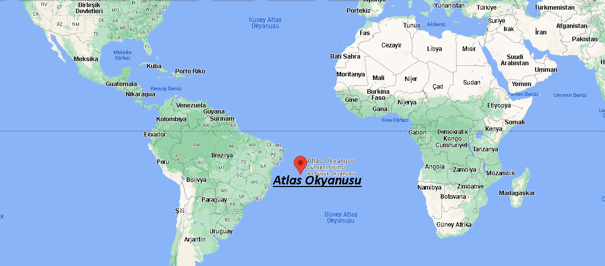 Atlas Okyanusu Nerede, Hangi Kıtada-Bölgede-Kaç Km